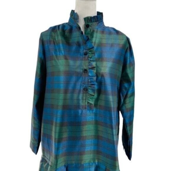 Tuckernuck | NEW Blackwatch Tate Plaid Academia Long Sleeve Mini Dress Size XXXL - Picture 6 of 13